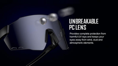 Magicshine Windbreaker Polarized Sport Sunglasses (Black)