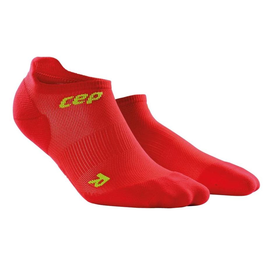 CEP Compression Dynamic+ Ultralight No Show Socks (Red/Green) - BumsOnTheSaddle