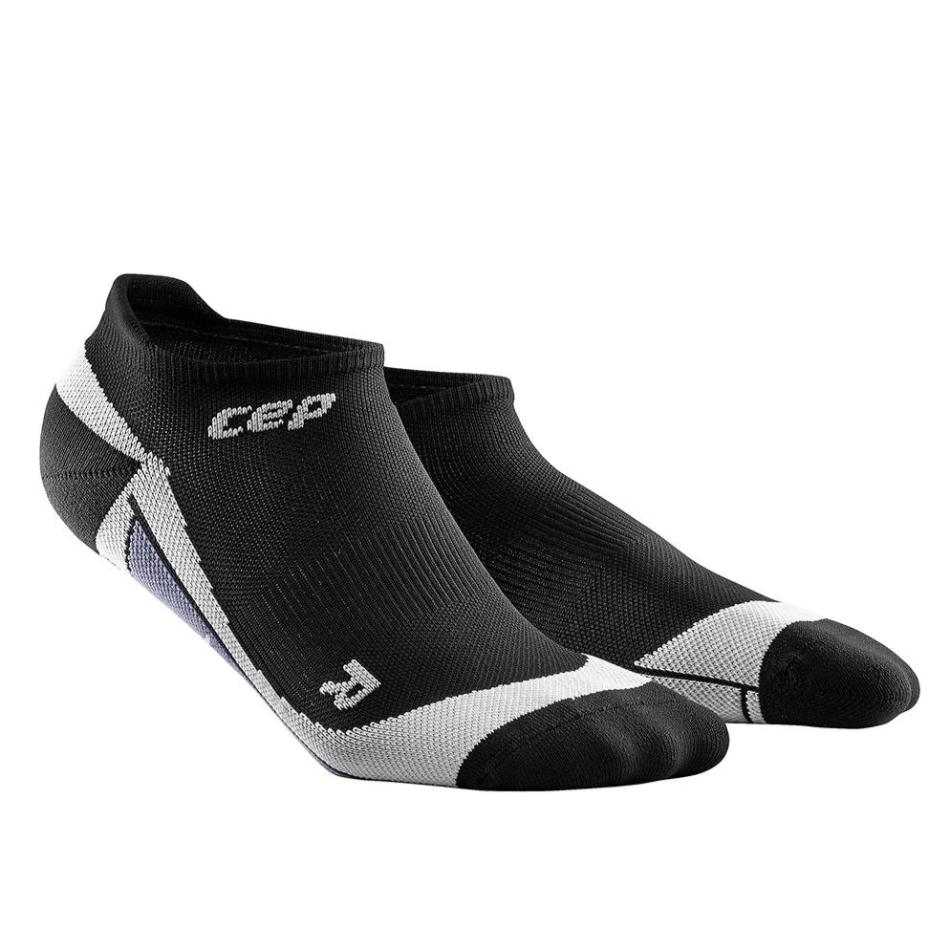 CEP Compression Dynamic+ No Show Socks (Black/Grey) - BumsOnTheSaddle