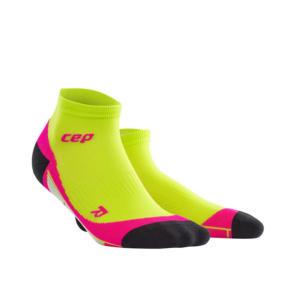 CEP Low Cut Womens Compression Socks (Lime/Pink)