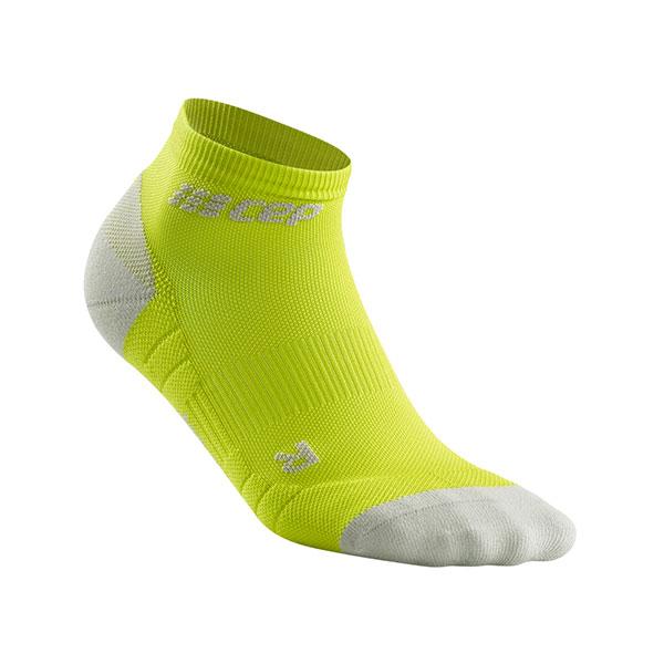CEP 3.0 Low Cut Womens Compression Socks (Lime/Light Grey)
