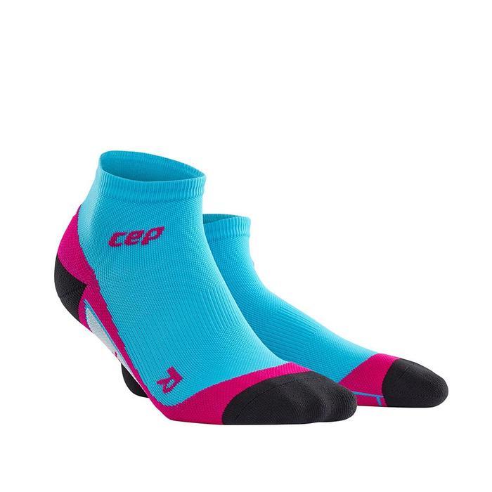 CEP Low Cut Womens Compression Socks (Hawaii Blue/Pink)