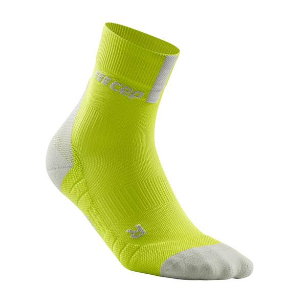 CEP 3.0 Short Womens Compression Socks (Lime/Light Grey)