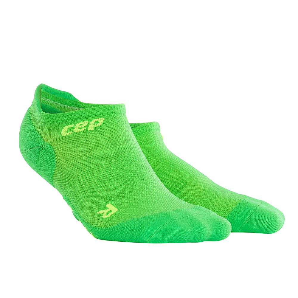 CEP Compression Dynamic+ Ultralight No Show Socks (Viper/Green) - BumsOnTheSaddle