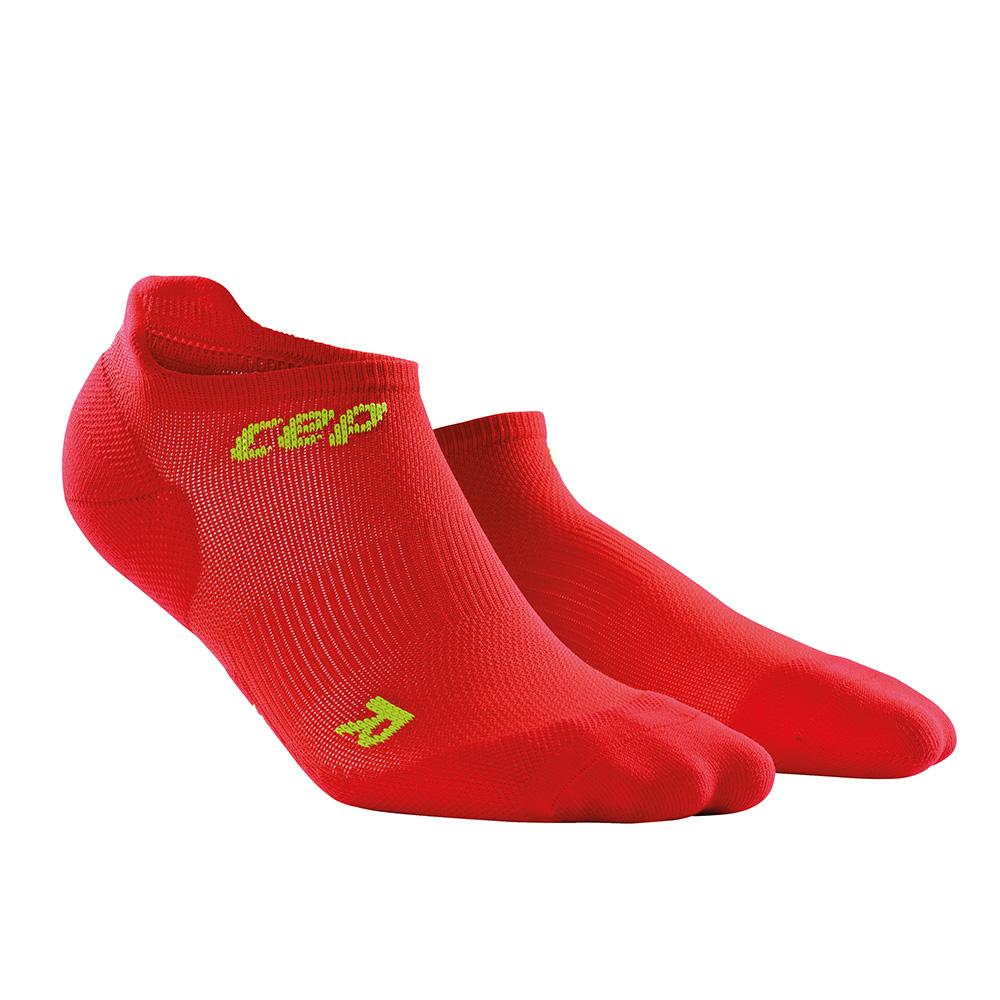 CEP Ultralight No Show Womens Compression Socks (Red/Green)
