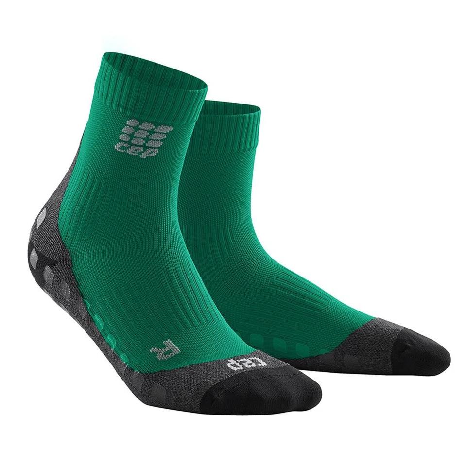 CEP Compression Griptech Short Socks (Green) - BumsOnTheSaddle