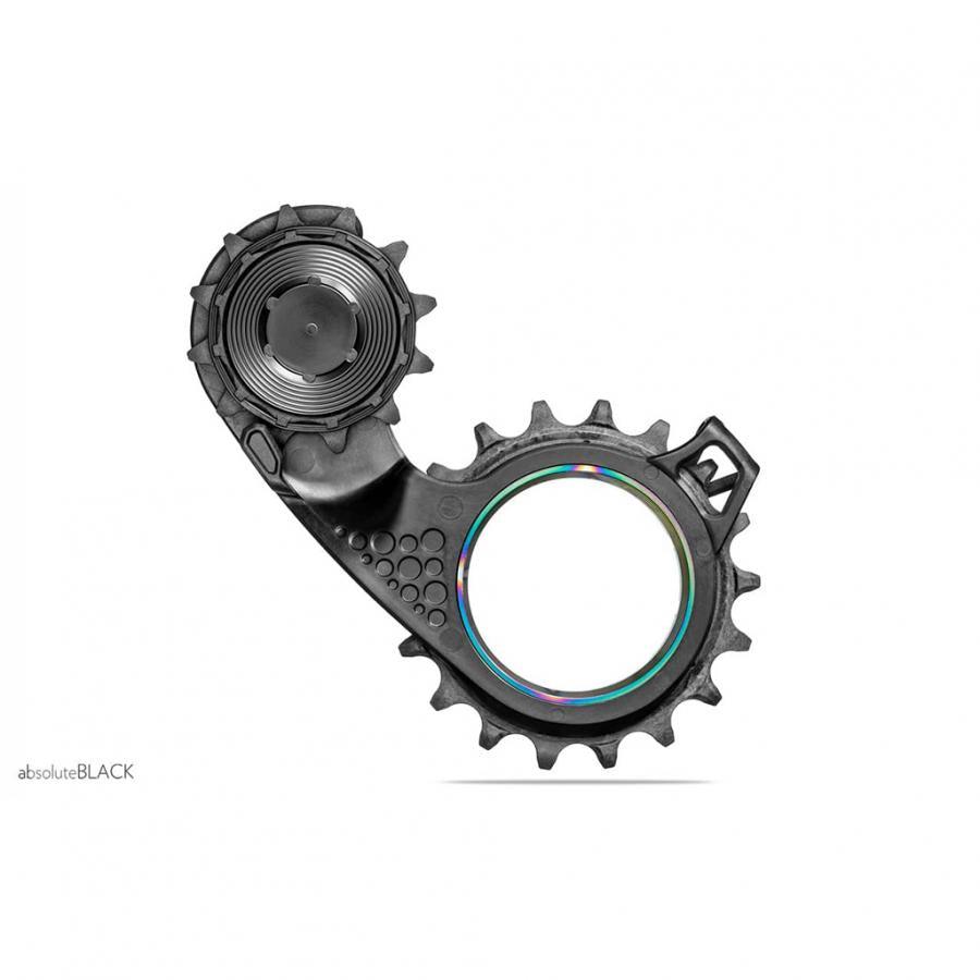 Absolute Black Hollowcage Carbon Pulley Cage (Gold) - BUMSONTHESADDLE