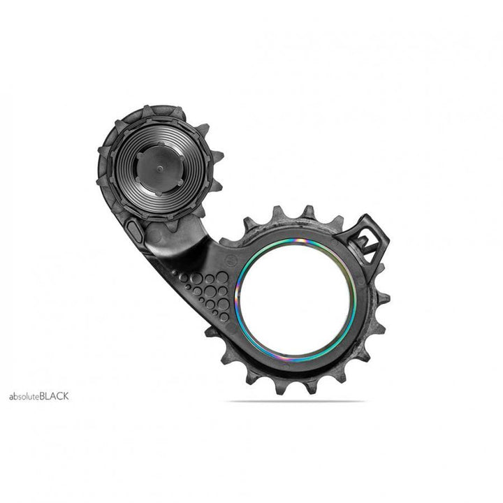 Absolute Black Hollowcage Carbon Pulley Cage (Gold) - BUMSONTHESADDLE