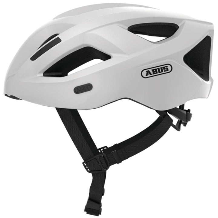 Abus Aduro 2.1 Road Cycling Helmet (Polar White) - BUMSONTHESADDLE