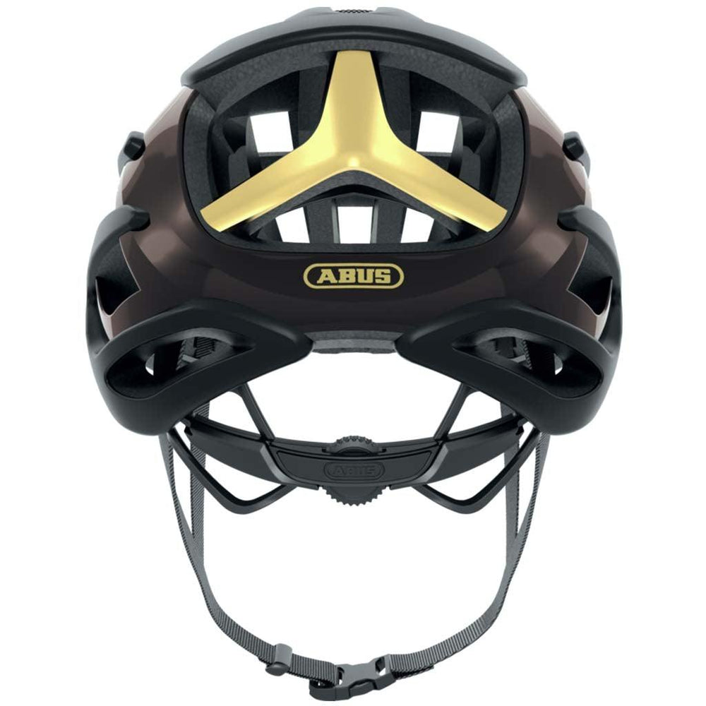Abus Air Breaker Road Cycling Helmet (Black Gold) - BUMSONTHESADDLE