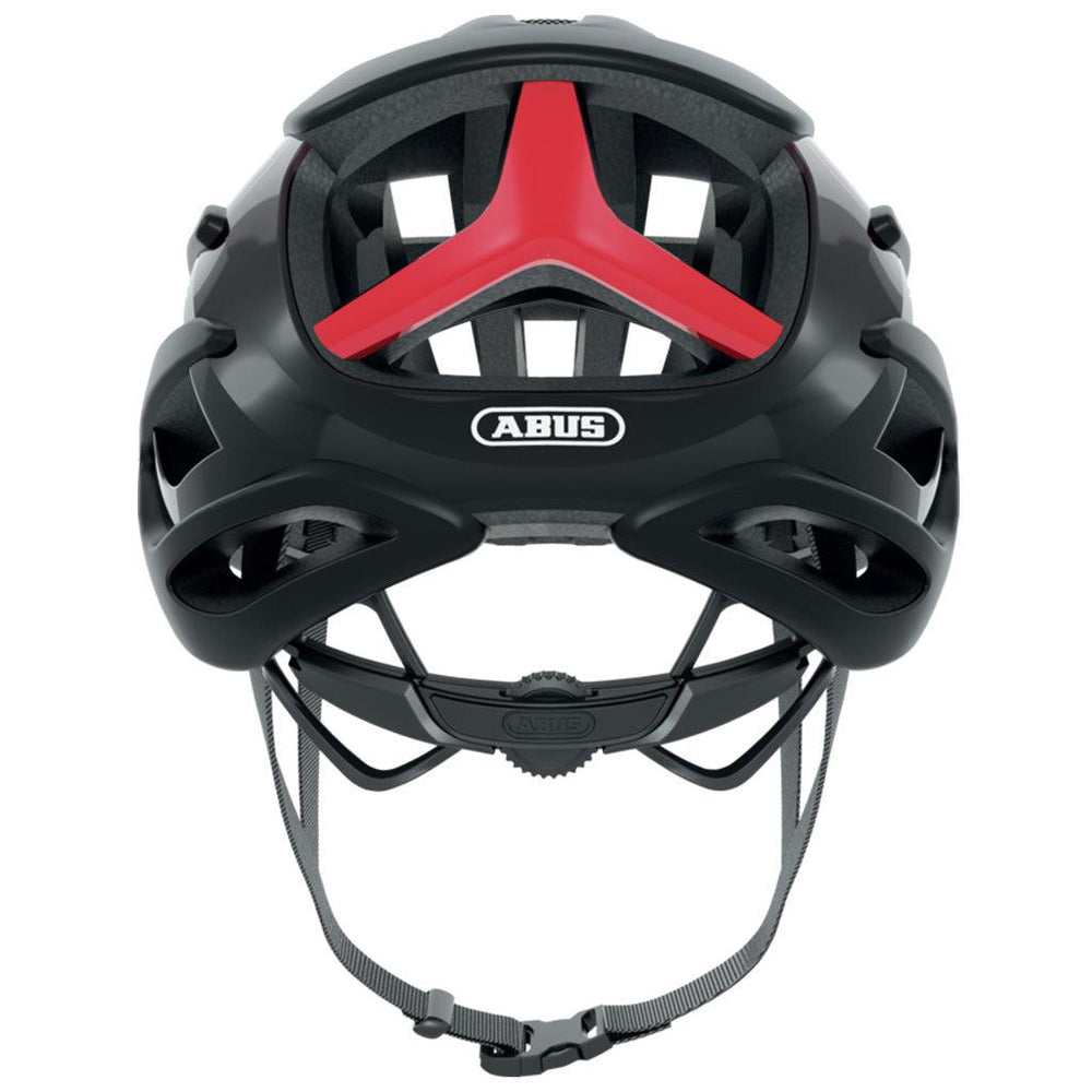 Abus Air Breaker Road Cycling Helmet (Black Red) - BUMSONTHESADDLE