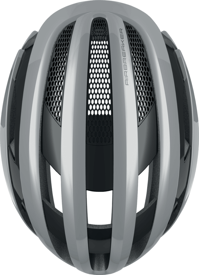 Abus Airbreaker Road Cycling Helmet (Race Grey) - BUMSONTHESADDLE