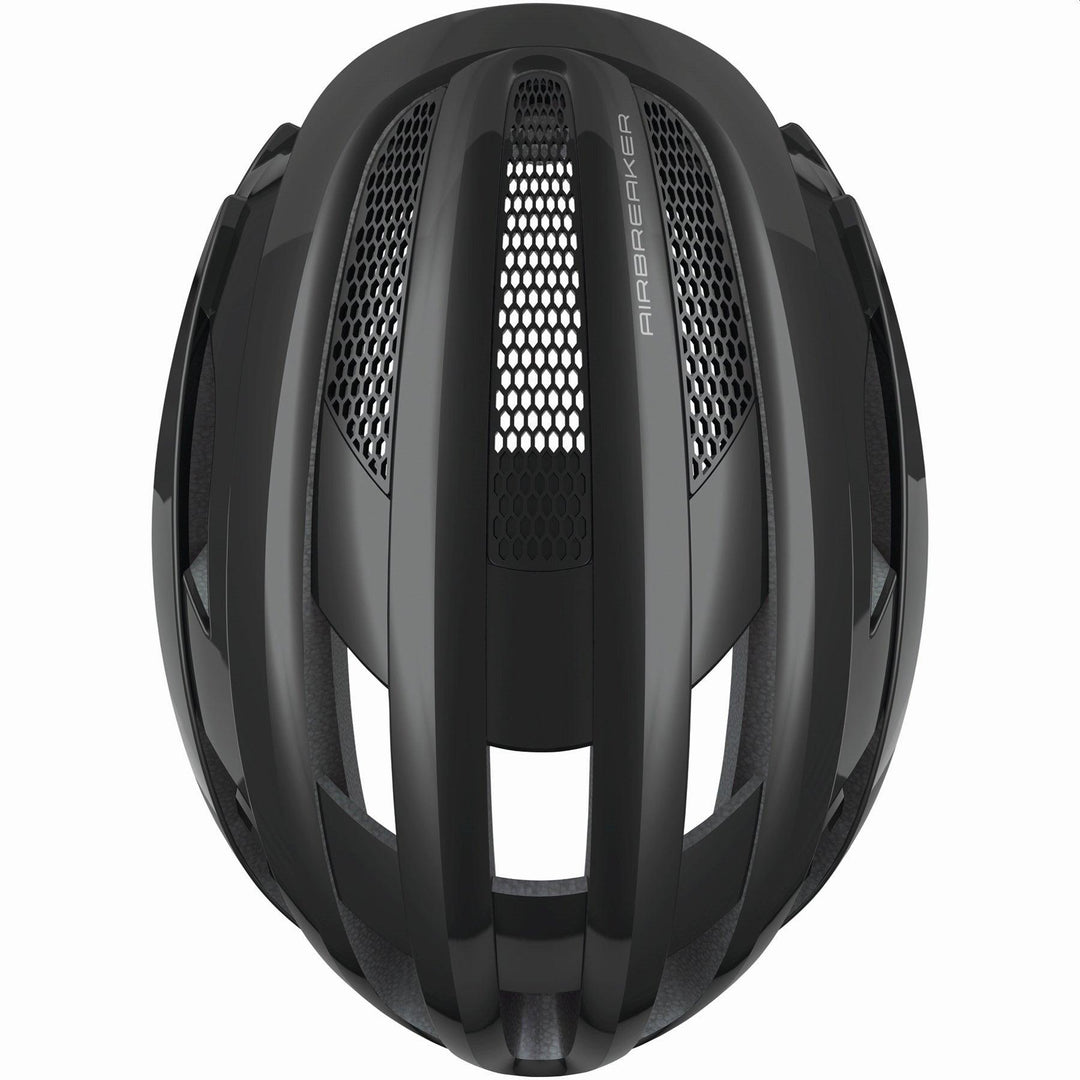 Abus Airbreaker Road Cycling Helmet (Shiny Black) - BUMSONTHESADDLE