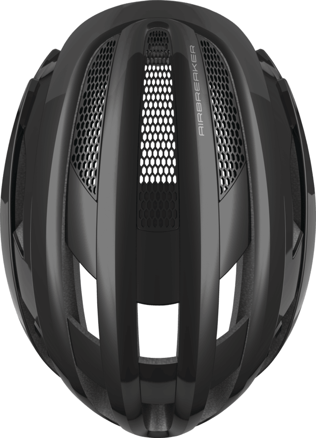 Abus Airbreaker Road Cycling Helmet (Shiny Black) - BUMSONTHESADDLE