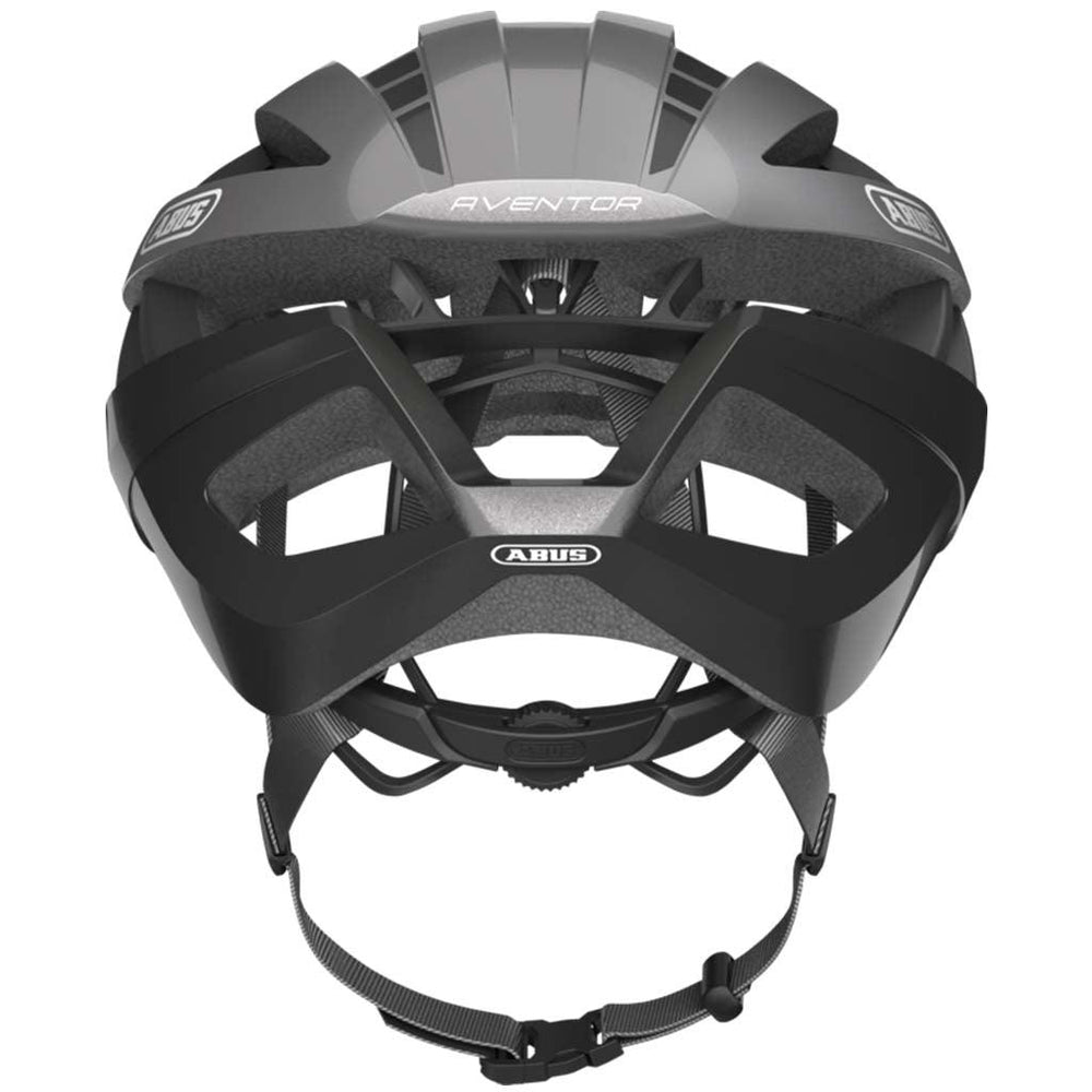 Abus Aventor Road Cycling Helmet (Dark Grey) - BUMSONTHESADDLE