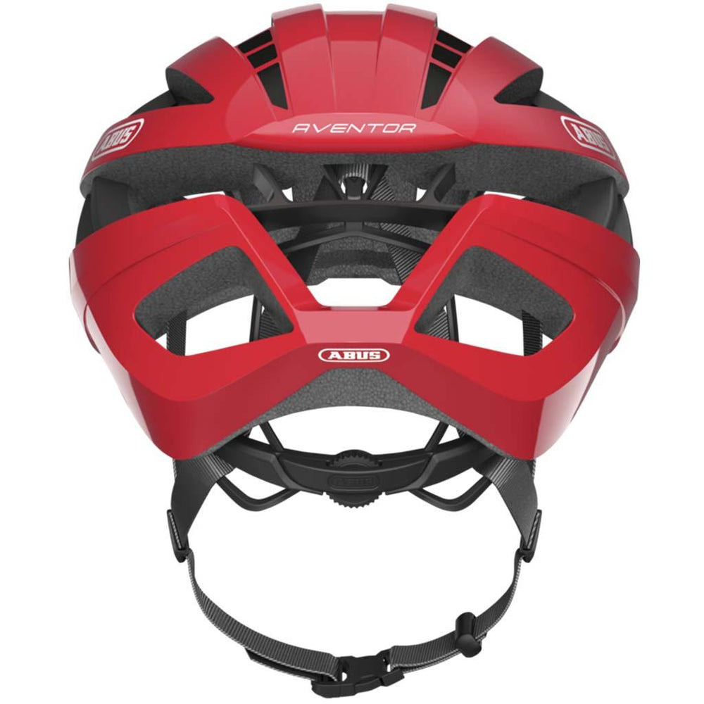 Abus Aventor Road Cycling Helmet (Racing Red) - BUMSONTHESADDLE