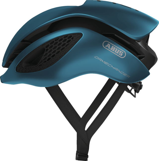 Abus Game Changer Road Cycling Helmet (Steel Blue) - BUMSONTHESADDLE