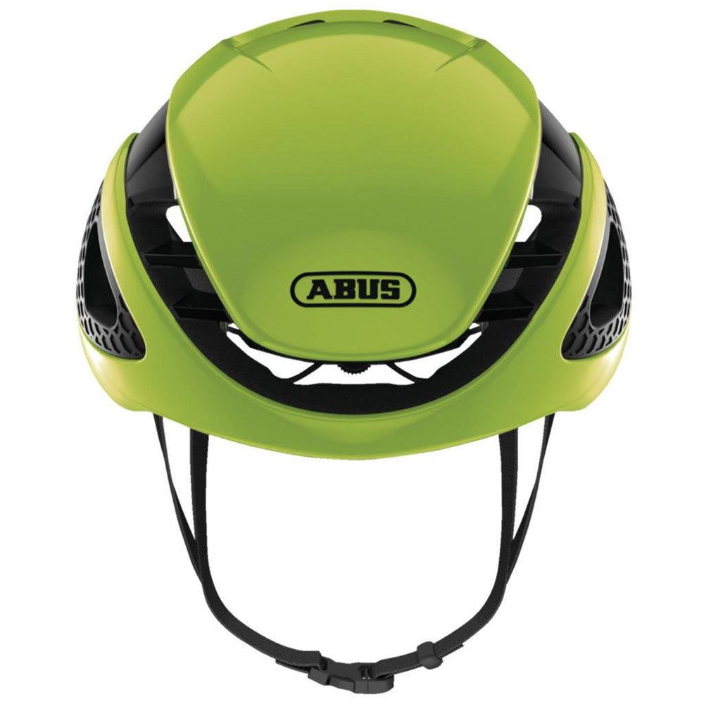 Abus Gamechanger Road Cycling Helmet (Neon Yellow) - BUMSONTHESADDLE
