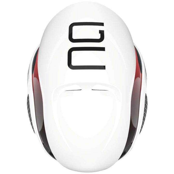 Abus Gamechanger Road Cycling Helmet (White/Red) - BUMSONTHESADDLE