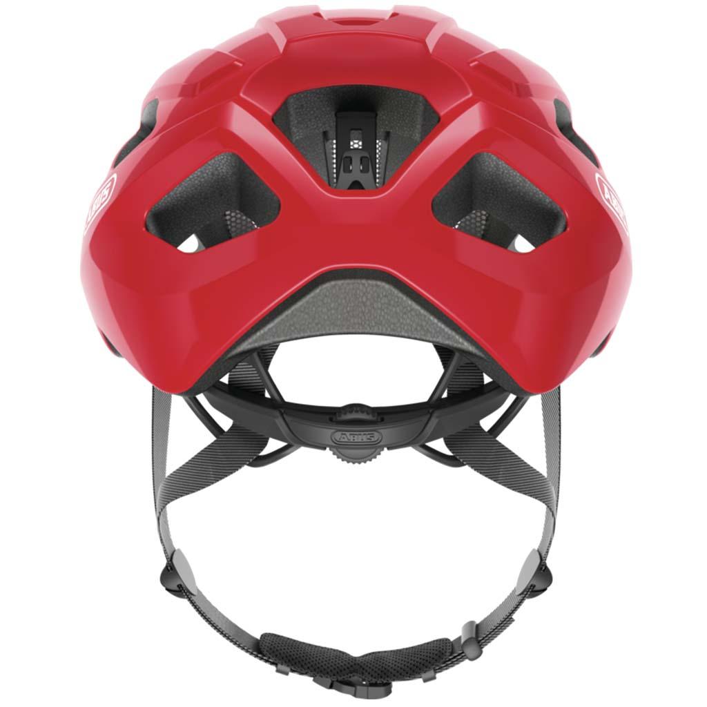 Abus Macator Road Cycling Helmet (Blaze Red) - BUMSONTHESADDLE