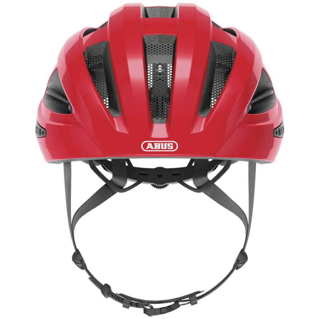 Abus Macator Road Cycling Helmet (Blaze Red) - BUMSONTHESADDLE
