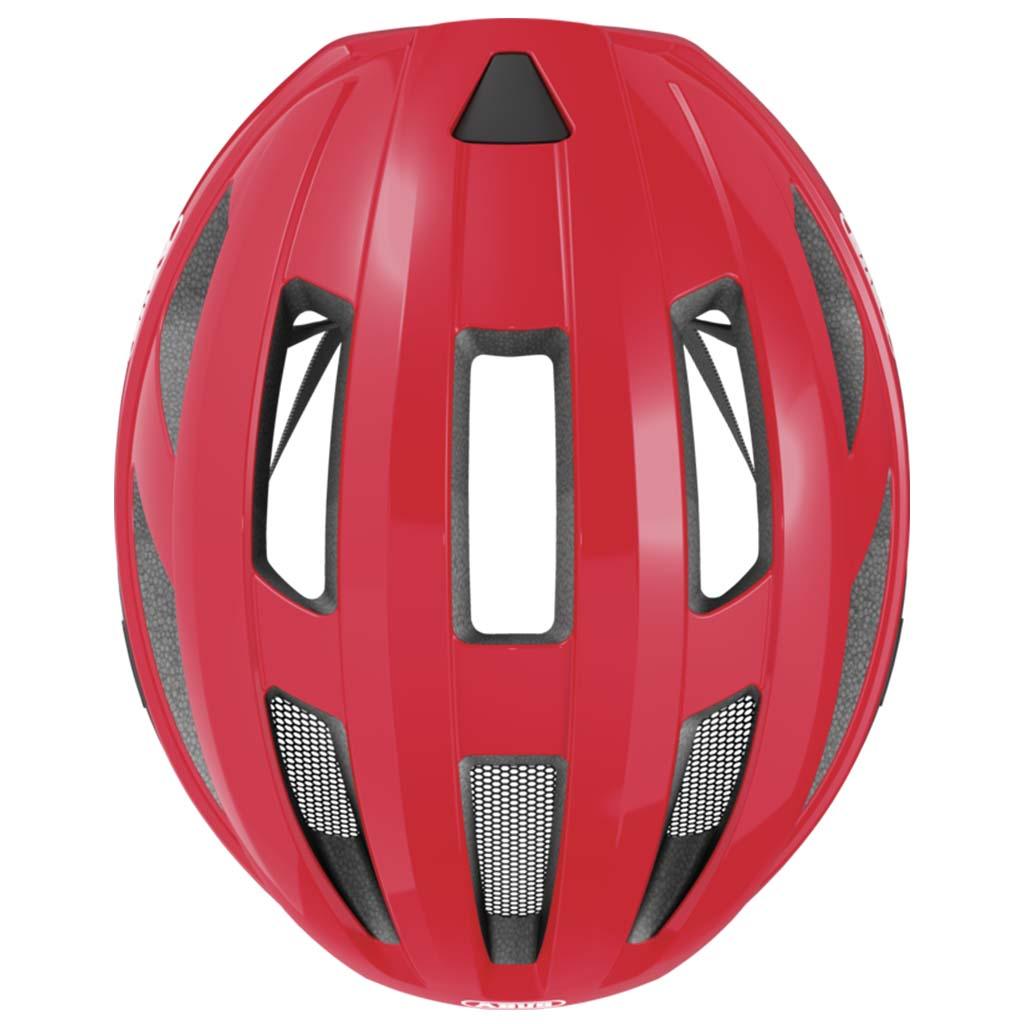 Abus Macator Road Cycling Helmet (Blaze Red) - BUMSONTHESADDLE
