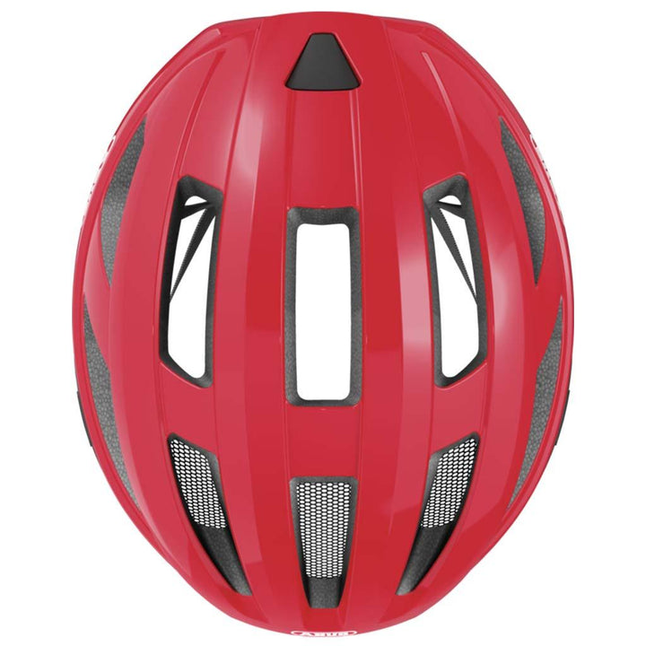 Abus Macator Road Cycling Helmet (Blaze Red) - BUMSONTHESADDLE