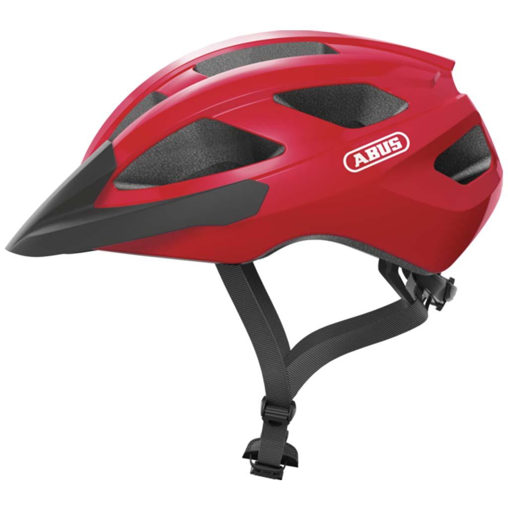Abus Macator Road Cycling Helmet (Blaze Red) - BUMSONTHESADDLE