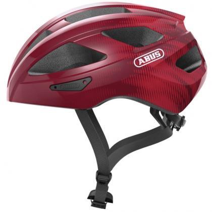 Abus Macator Road Cycling Helmet (Bordeaux Red) - BUMSONTHESADDLE