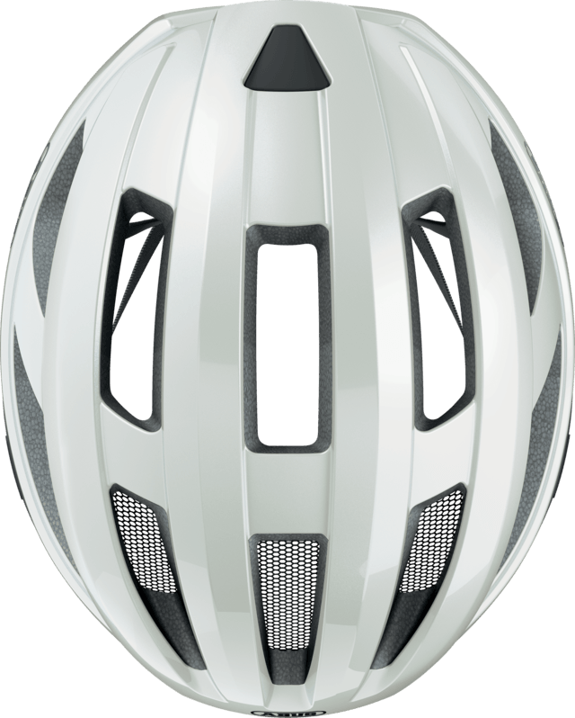 Abus Macator Road Cycling Helmet (Pearl White) - BUMSONTHESADDLE