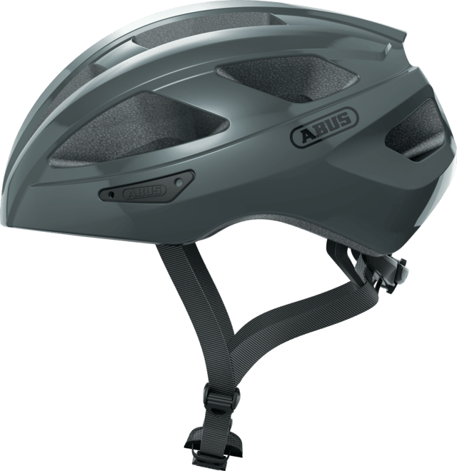 Abus Macator Road Cycling Helmet (Race Gray) - BUMSONTHESADDLE
