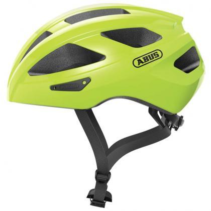 Abus Macator Road Cycling Helmet (Signal Yellow) - BUMSONTHESADDLE