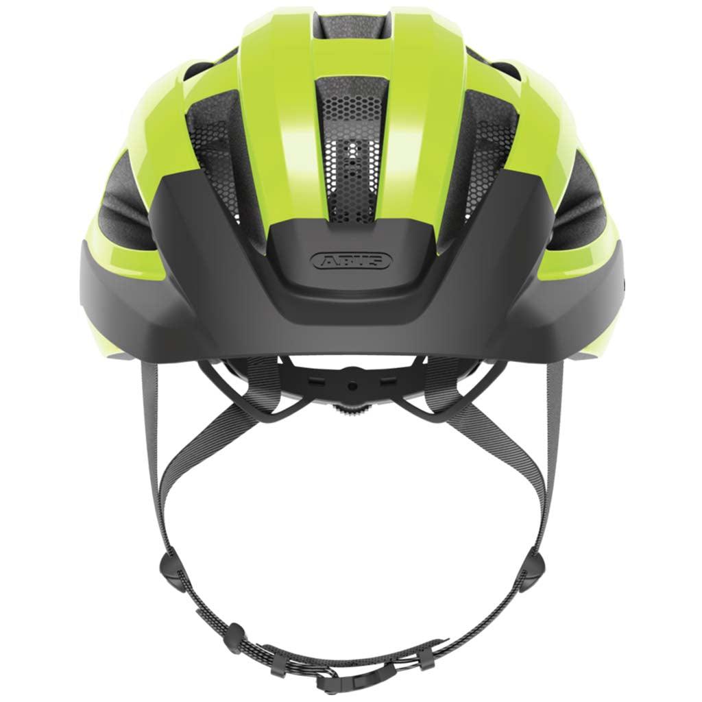 Abus Macator Road Cycling Helmet (Signal Yellow) - BUMSONTHESADDLE