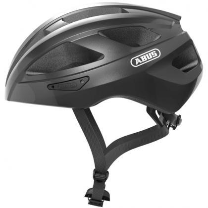 Abus Macator Road Cycling Helmet (Titan Shiny) - BUMSONTHESADDLE