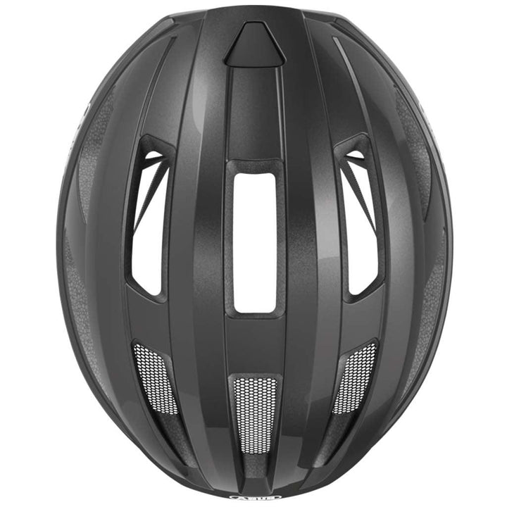 Abus Macator Road Cycling Helmet (Titan Shiny) - BUMSONTHESADDLE