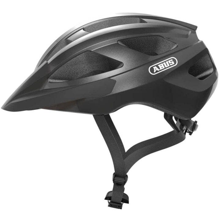 Abus Macator Road Cycling Helmet (Titan Shiny) - BUMSONTHESADDLE