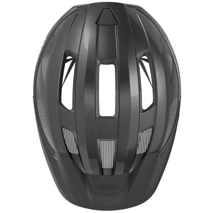 Abus Macator Road Cycling Helmet (Titan Shiny) - BUMSONTHESADDLE