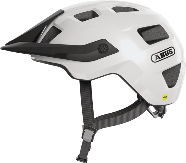 Abus Motrip MIPS MTB Cycling Helmet (Shiny White) - BUMSONTHESADDLE