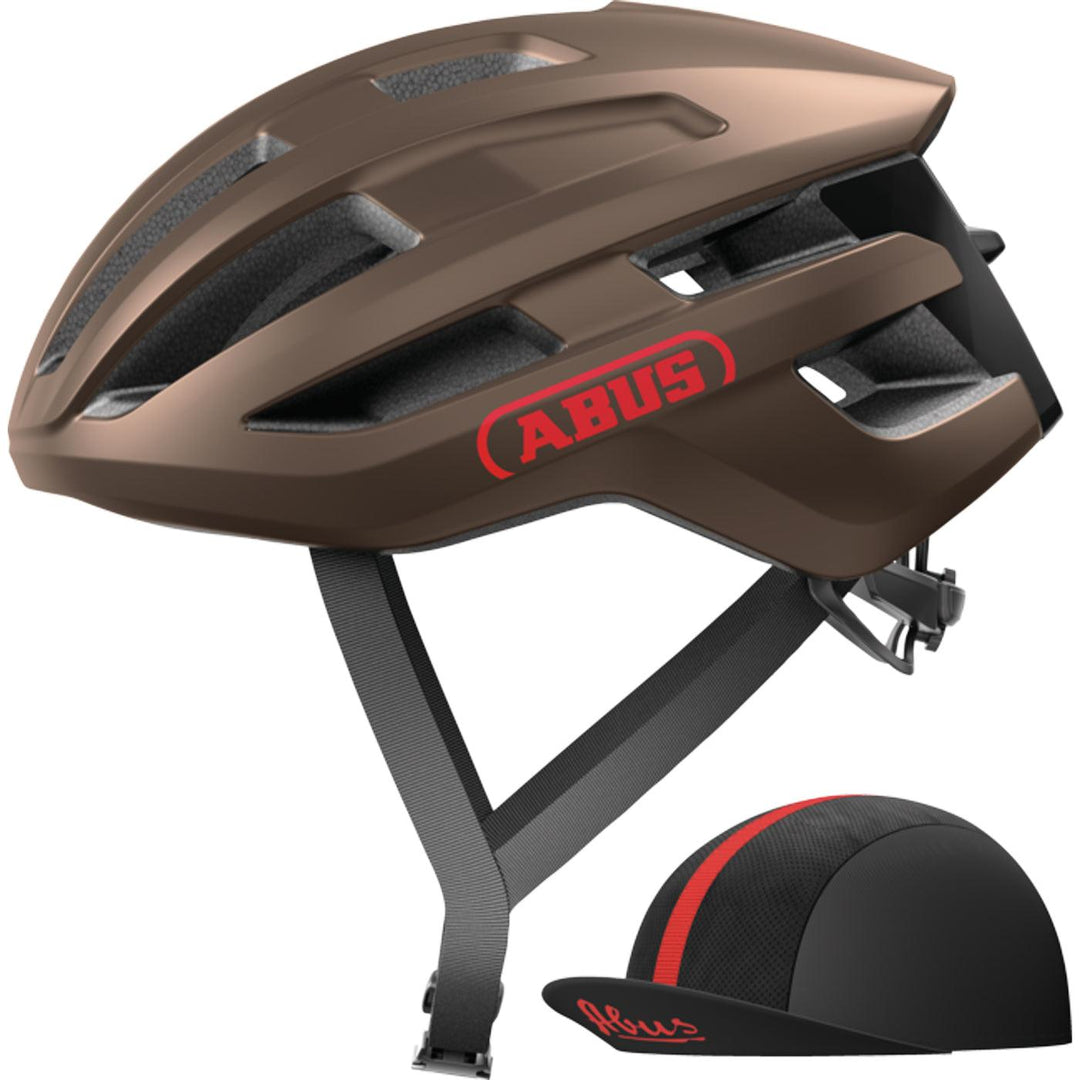 Abus Powerdome Ace Road Cycling Helmet (Metallic Copper) – BUMSONTHESADDLE