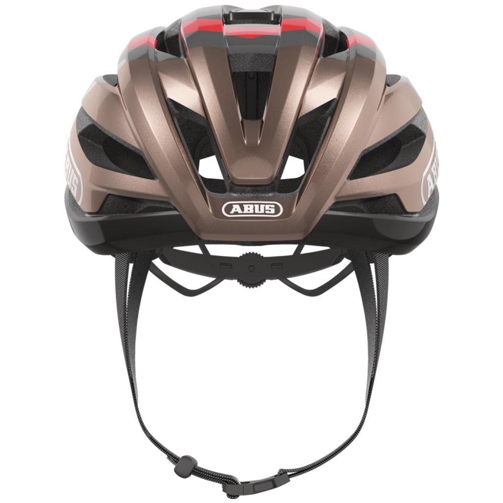 Abus StormChaser Road Cycling Helmet (Metal Copper) – BUMSONTHESADDLE Abus StormChaser Road Cycling Helmet (Metal Copper) – BUMSONTHESADDLE