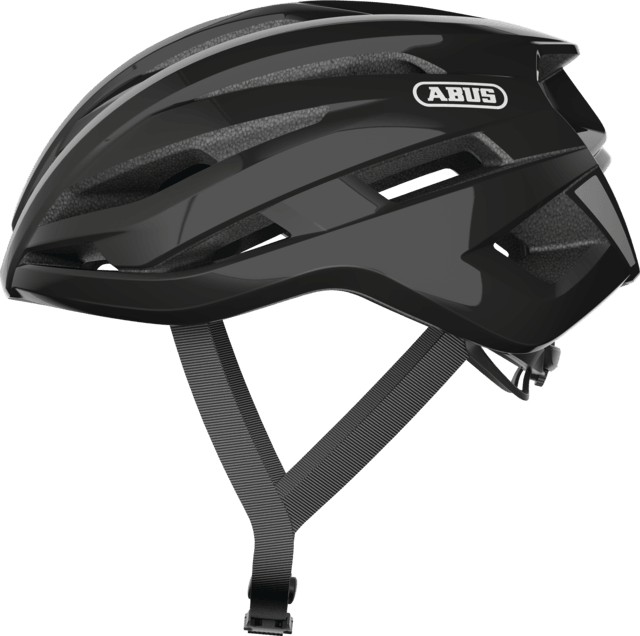 Abus Stormchaser Road Cycling Helmet (Shiny Black) - BUMSONTHESADDLE