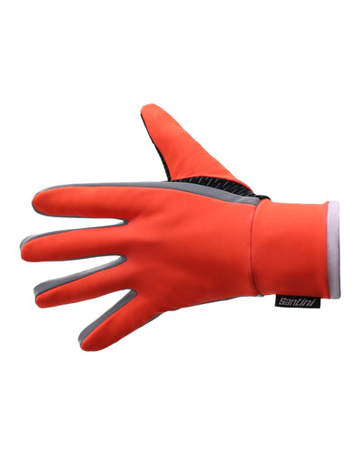 Santini H20 Vega Unisex Cycling Gloves (Flashy Orange)