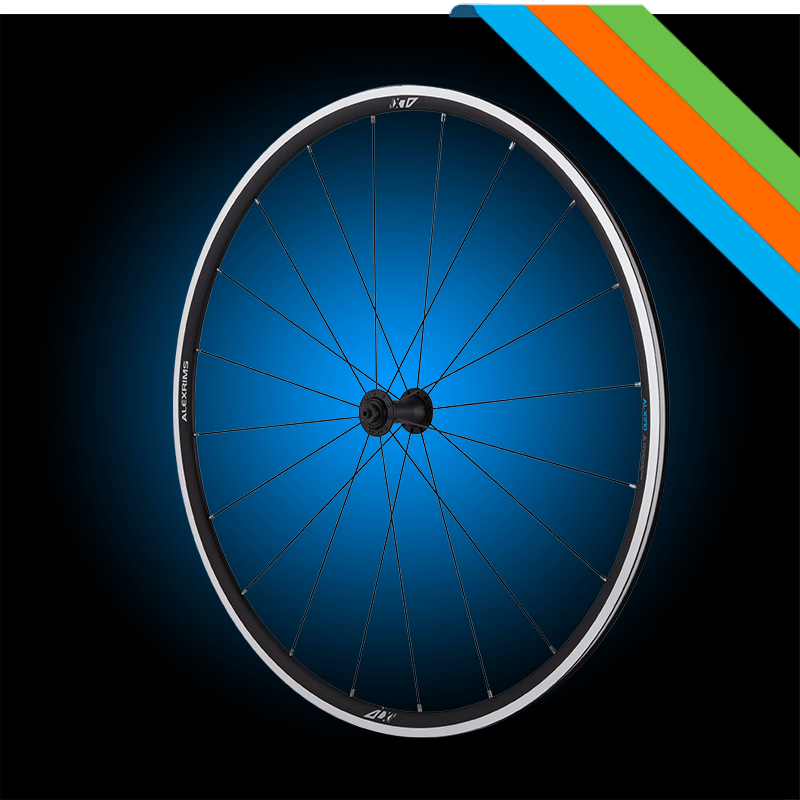 Alex Rims ALX210 Aluminium Tubeless Ready Rim Brake Wheel - Shimano/Sram (Black) - BUMSONTHESADDLE