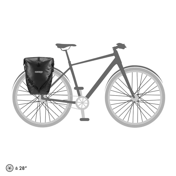 Ortileb Back-Roller Classic Pannier Bags (Petrol Black)