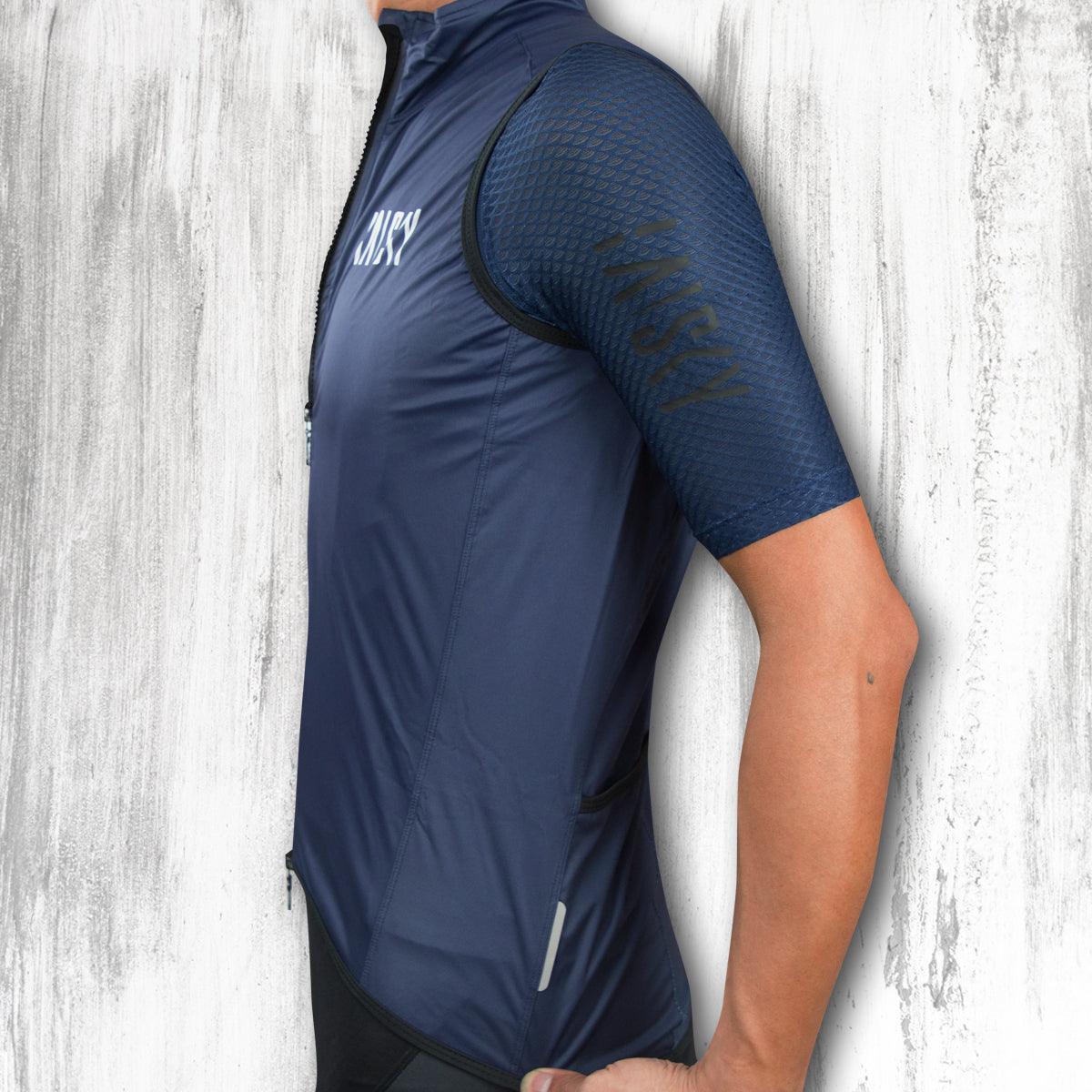 Baisky Double zipper Men Wind Vest (BK Blue) – BUMSONTHESADDLE