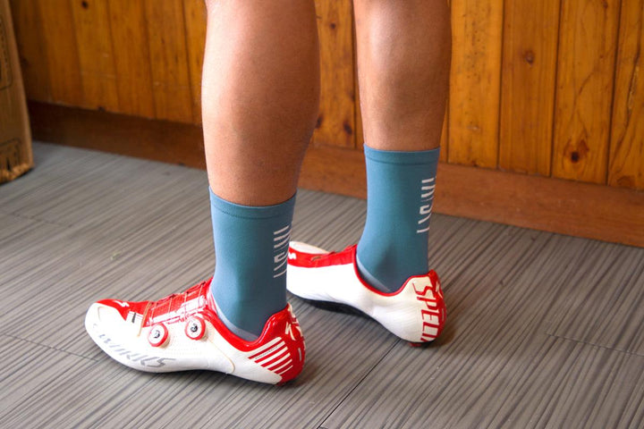 Baisky Mens Sport Socks (Purity Blue Grey) - BUMSONTHESADDLE