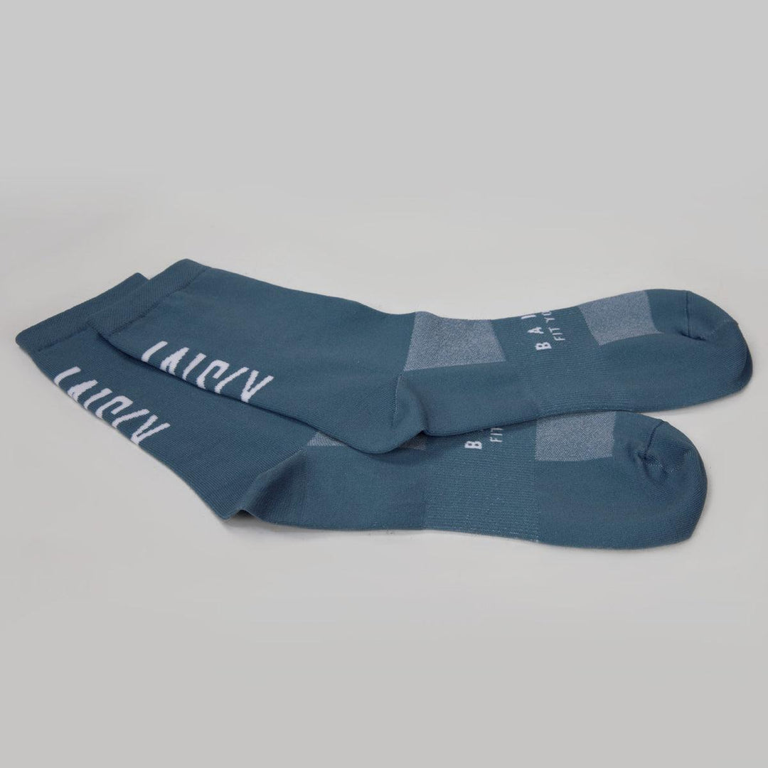 Baisky Mens Sport Socks (Purity Blue Grey) - BUMSONTHESADDLE