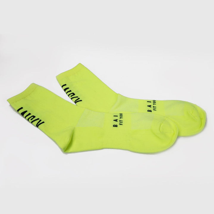 Baisky Mens Sport Socks (Purity Yellow) - BUMSONTHESADDLE