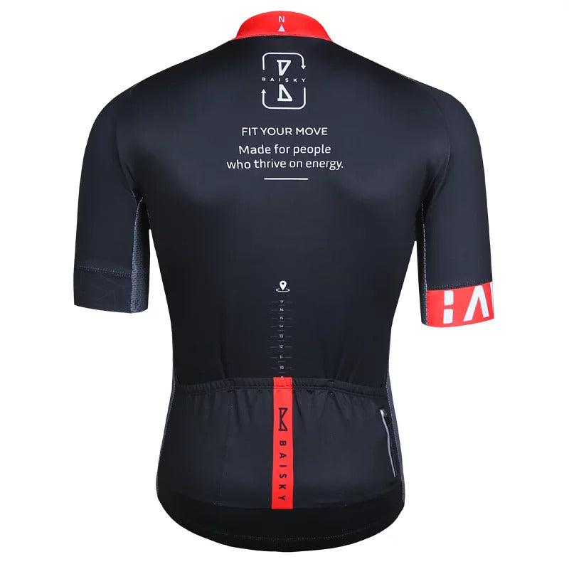 Baisky TRMSJ990 Mens Cycling Jersey (Map) - BUMSONTHESADDLE