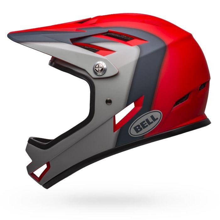 Bell Sanction Full Face Helmet (Matte Crimson/Slate/Dark Grey)